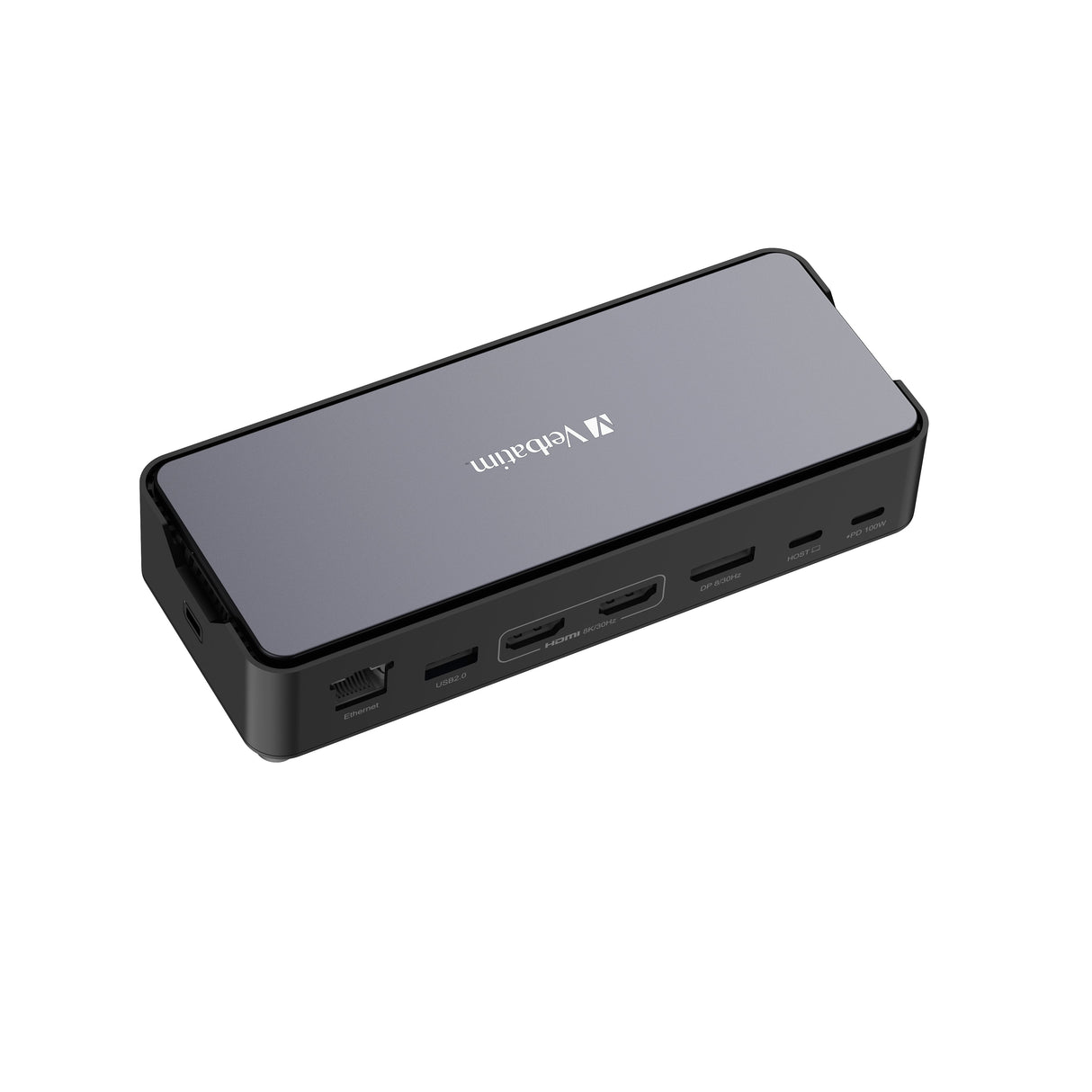Station d'accueil portable USB-C 3.2 Verbatim CDS-15S avec lecteur SSD (Gris)