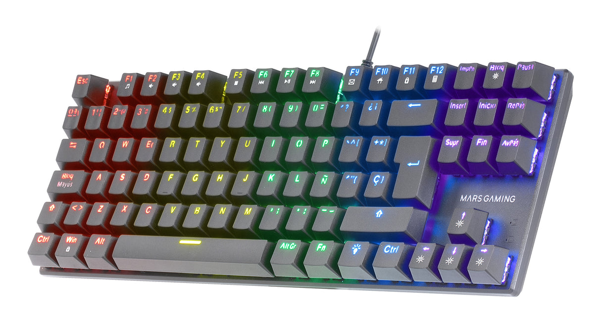 Clavier Gamer mécanique (Blue Switch) Mars Gaming MK80 RGB (Noir)