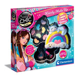 Clementoni - Coffret Maquillage Arc-en-ciel - 2 palettes fards a paupieres, rouge a levres et vernis a ongles - Dés 6 ans