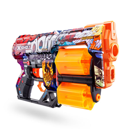 Lanceur de fléchettes - ZURU - X-SHOT Dread - Canons rotatifs doubles - 7 designs - Portée 27 m