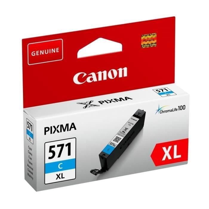 Cartouche d'encre Canon CLI-571C XL (Cyan)