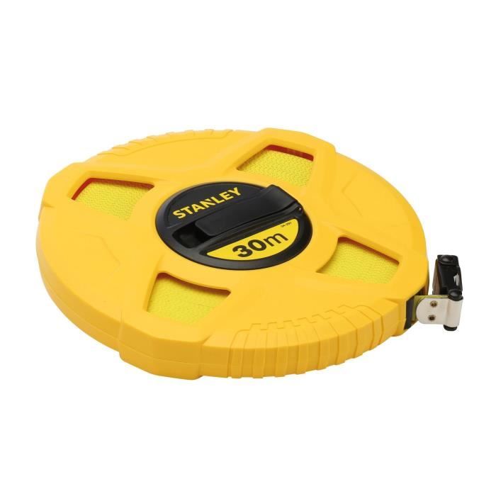 Metre ruban mesure longue - STANLEY - 0-34-297 - 30m x 12,7mm - fibre de verre