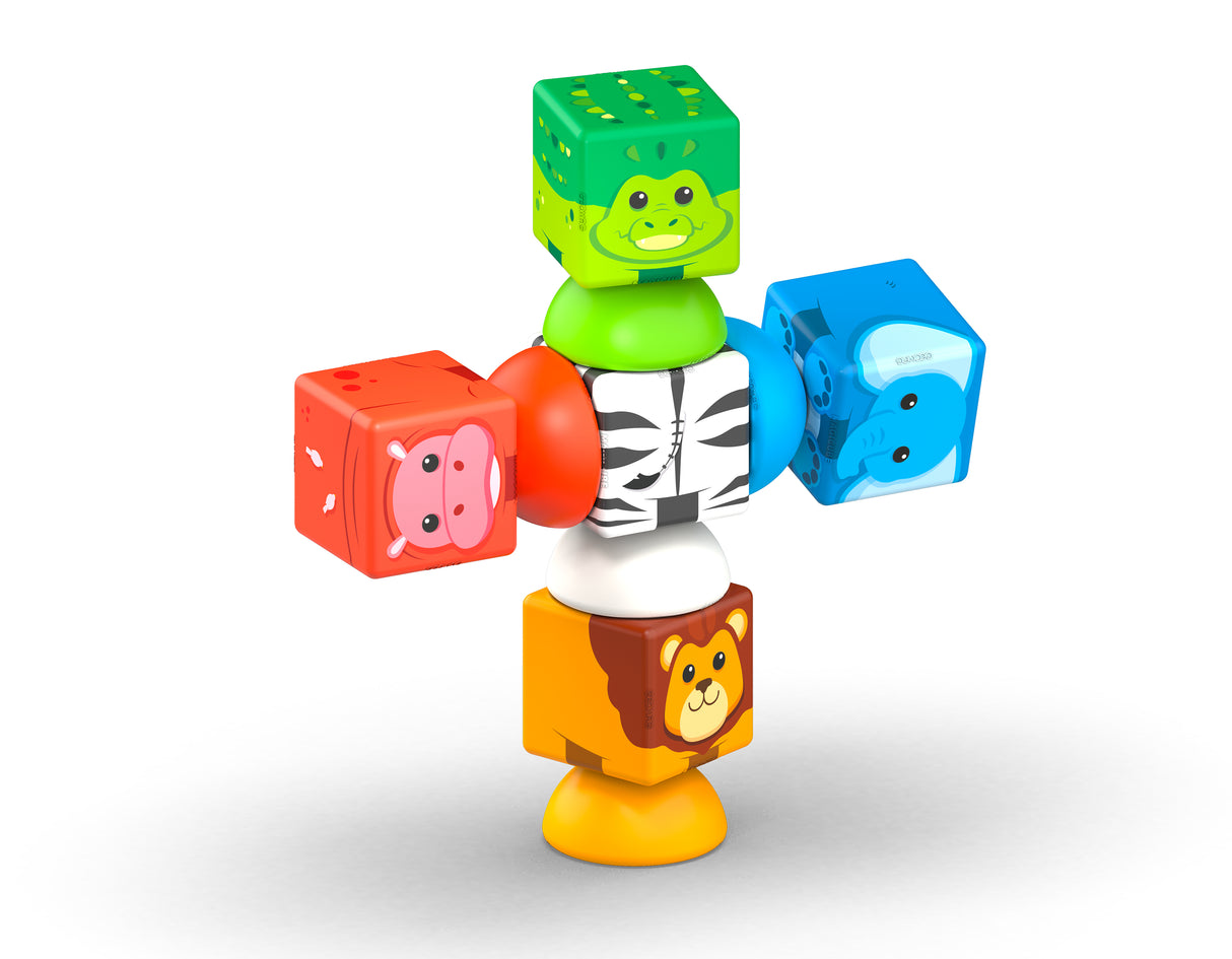 Blocs magnétiques - GEOMAG - Safari - 10 pieces - Éducatif - Plastique recyclé - Des 12 mois