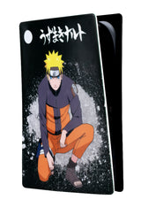 Façade de protection - KONIX - Naruto Shippuden - PS5 - Silicone - Antichoc - Anti-rayures - Motif Naruto - Noir