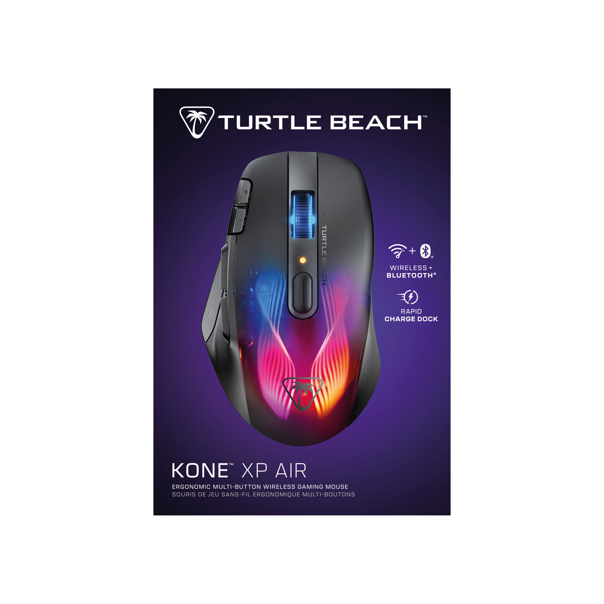 Souris gaming sans fil - TURTLE BEACH - Kone XP Air - Avec station de charge - Noir