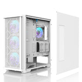 Boitier Moyen Tour E-ATX Zalman Z10 Duo avec panneaux vitrés (Blanc)