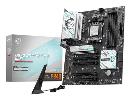 Carte mere - MSI - B840 GAMING PLUS WIFI - AM5 - DDR5 - Wi-Fi 7 - 2.5 GbE