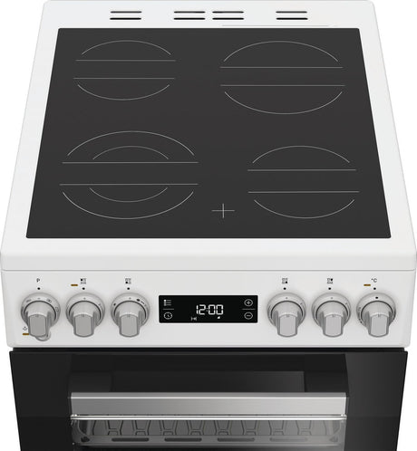 Cuisiniere vitrocéramique - WHIRLPOOL - W5V5LCW - 4 foyers - 7900 W - L50 cm - Blanc