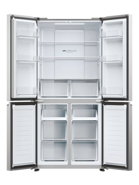 Réfrigérateur multi-portes - HAIER - HCR3818ENMM - Classe E - 467 L - 35 dB - 181,5 x 83,3 x 65 cm - Silver