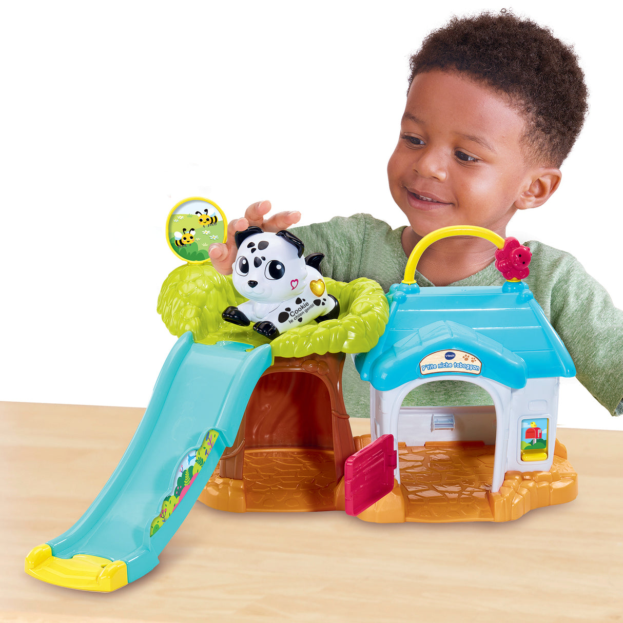 VTECH - TUT TUT ANIMO BISOUS - PTITE NICHE TOBOGGAN (+ COOKIE CHIEN GENTIL) - Multicolore