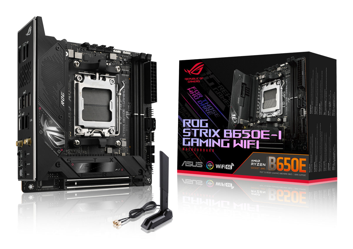 Carte mere - ASUS - ROG STRIX B650E-I GAMING WIFI - AMD B650 - Emplacement AM5 mini ITX