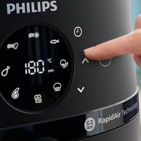 Friteuse sans huile - PHILIPS - NA220/00 - Airfryer Série 2000 4.2L - 13 modes de cuisson - fenetre de cuisson - 1500W - Noir