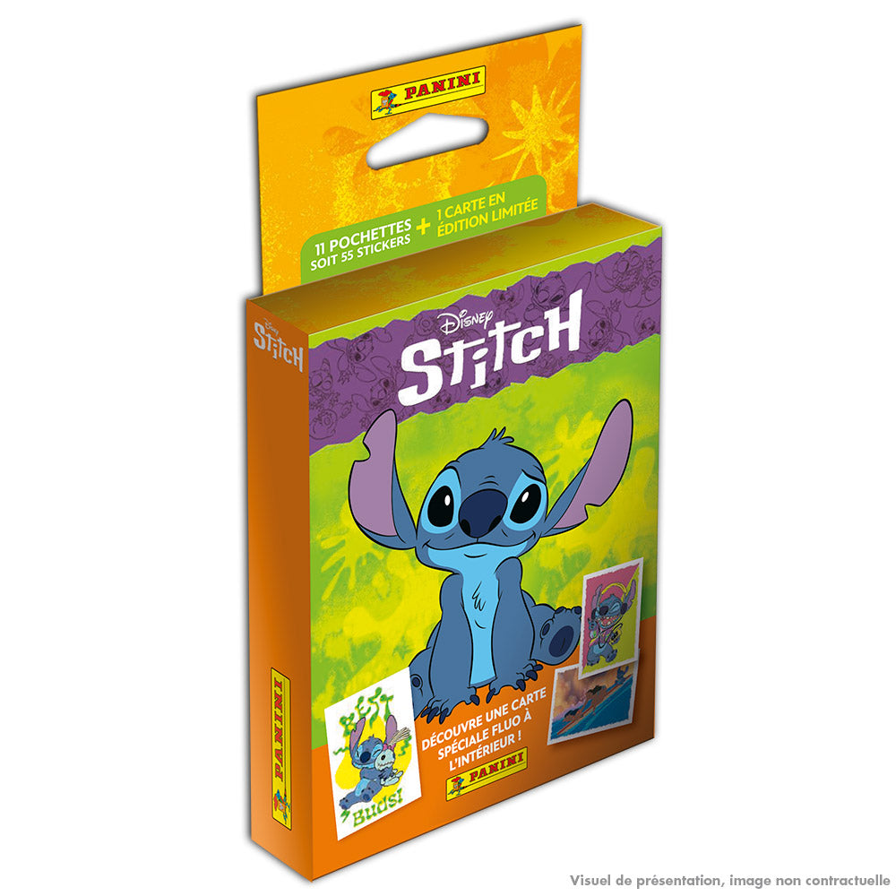 Blister - PANINI - Stitch - 11 pochettes - 55 stickers