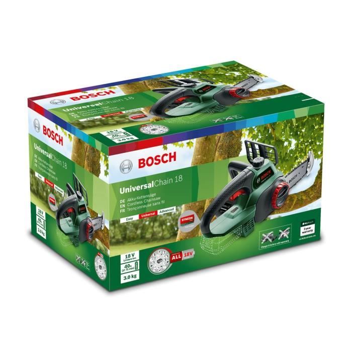 Bosch TronÁonneuse sans fil UniversalChain 18 -  Longueur du guide 200 mm - 18 V - sans batterie