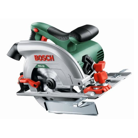 BOSCH Scie circulaire PKS 55A 1200W, 160mm + boîtier récupération - 0603501000