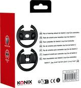 Paire de volants de course - Manettes Joy-Con Nintendo Switch 2 - Konix - Plastique - Noir