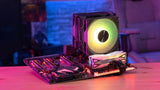 Ventilateur processeur Aerocool Rime 4 Dual RGB (Noir)