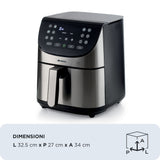 Friteuse sans huile digitale ARIETE - inox brossé - XXL 2 kilos - Modele 4628
