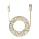 C ble USB-C/USB A biosourcé avec 30% de matières recyclées - 2m - Packaging écoc