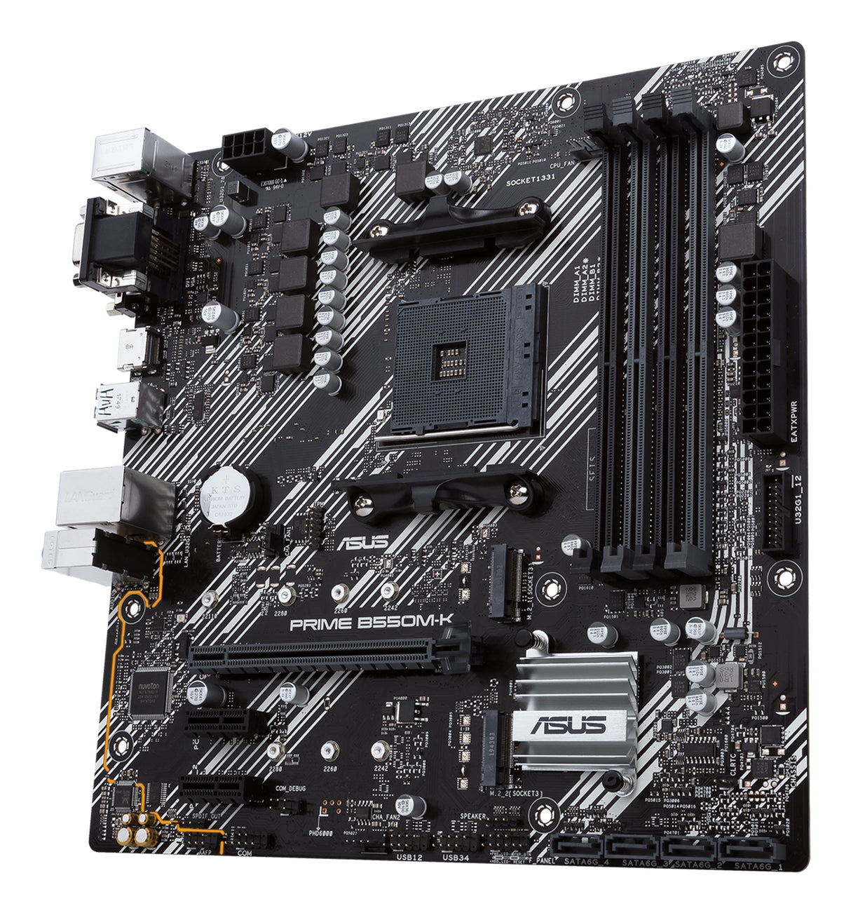 Carte mere - ASUS - PRIME B550M-K - AMD B550 - Emplacement AM4 micro ATX