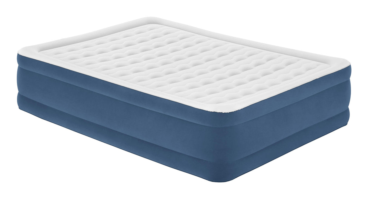 Matelas gonflable - BESTWAY - 67624 - 203x152x46 cm - Bleu/Blanc - Camping