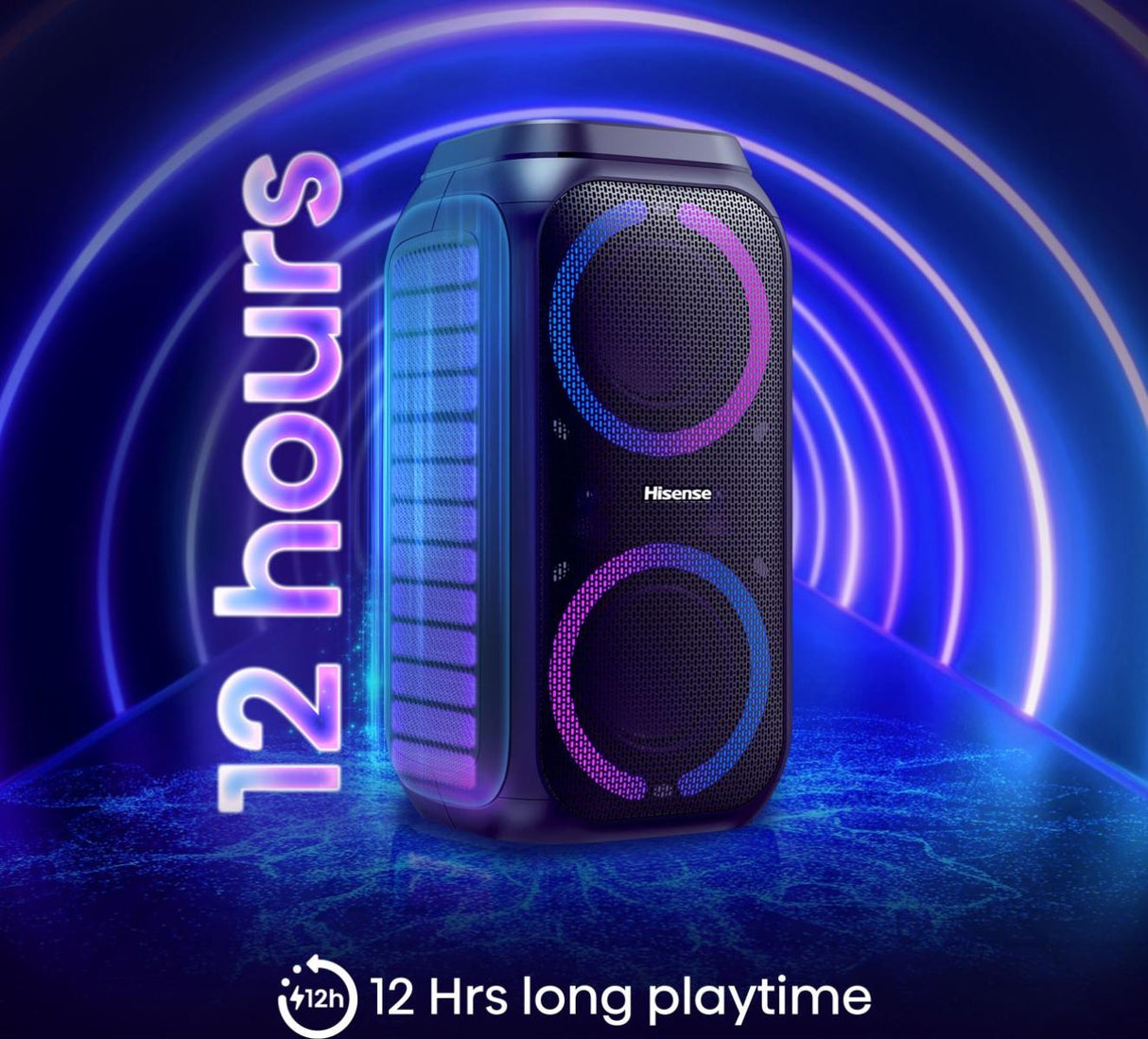 Enceinte nomade - HISENSE - Bluetooth - Max 160 W