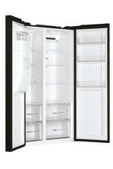 Réfrigérateur américain - HAIER - SBS 90 Series 3 HSR3918EIPB - Classe E - 515 L - 180 x 90 x 65,9 cm - Noir