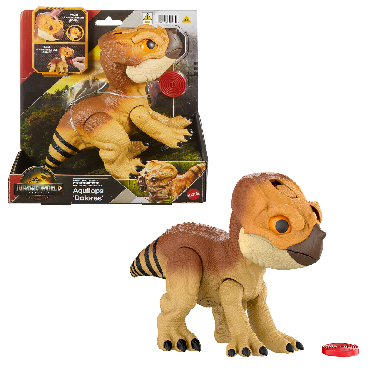 Jurassic World - Figurine Aquilops a apprivoiser - Dinosaure interactif - Jurassic World - JGC01
