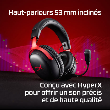 Casque Gamer Sans Fil - HyperX Cloud III S Wireless - pour PC et console