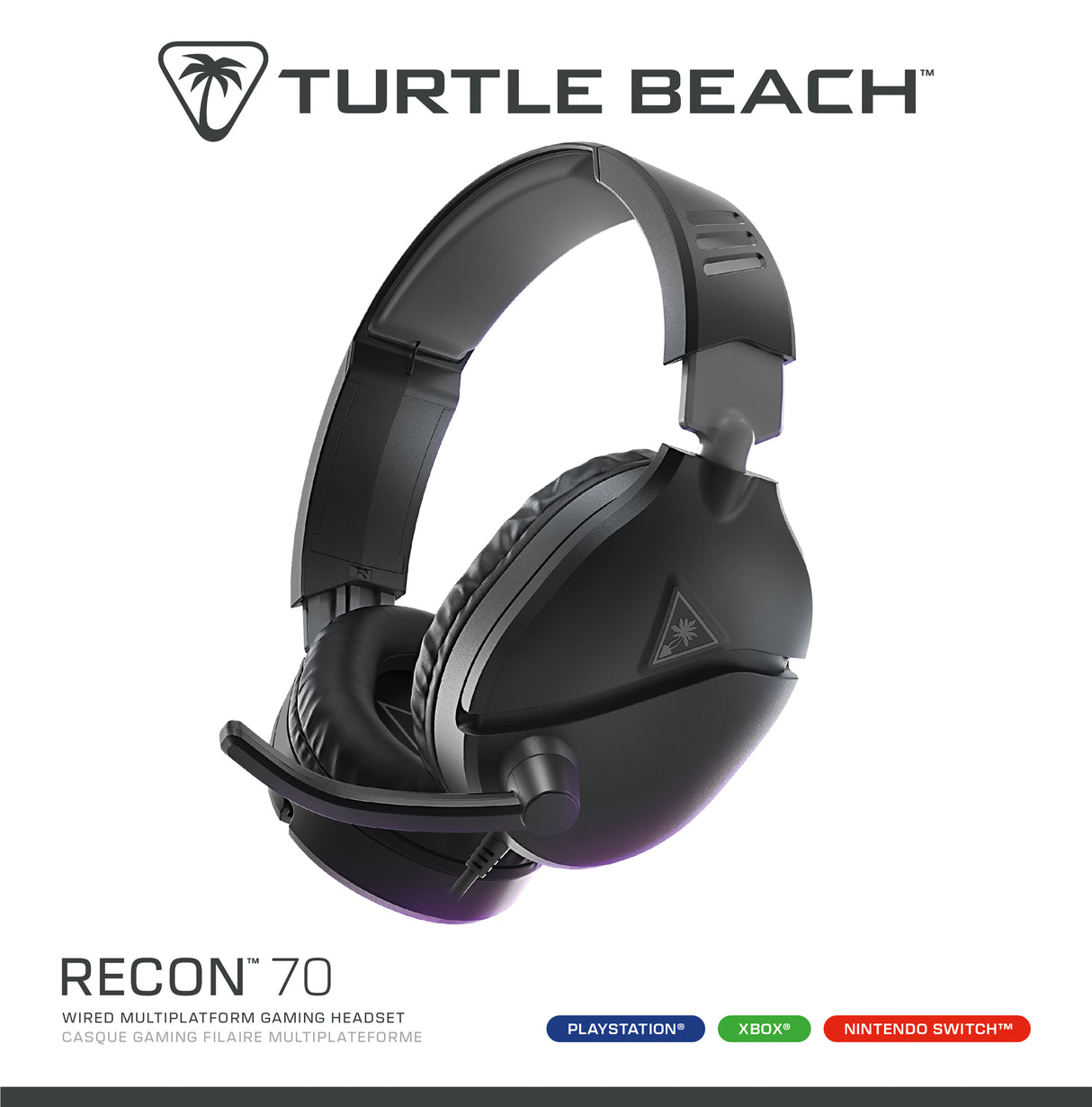 Casque de gaming multi-plateforme - TURTLE BEACH - Recon 70P - Noir