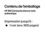 HP 953 Cartouche d'encre noire authentique (L0S58AE) pour HP OfficeJet Pro 8710/8715/8720