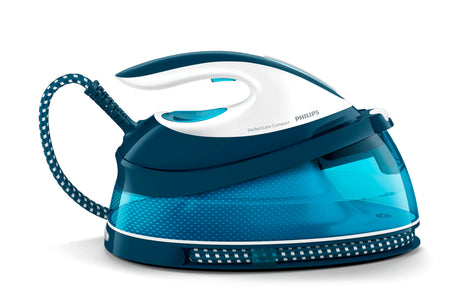 Centrale Vapeur - PHILIPS - GC7840/20 - PerfectCare Compact - 6.5 bars - 1.5L - Bleu/Blanc
