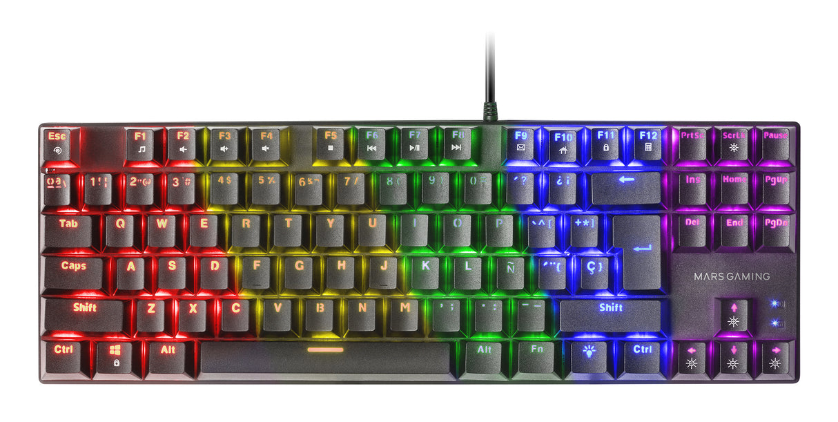 Clavier Gamer mécanique (Blue Switch) Mars Gaming MK80 RGB (Noir)