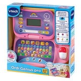 Ordinateur éducatif VTECH ORDI GENIUS PRO ROSE pour enfants de 3 a 7 ans avec souris et 20 activités incluses
