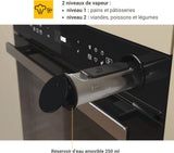Four encastrable - Multifonction Pyrolyse - Vapeur - Chaleur pulsée - WHIRLPOOL - AKZ9S8270NB - Noir - Porte froide - 73 L - A+
