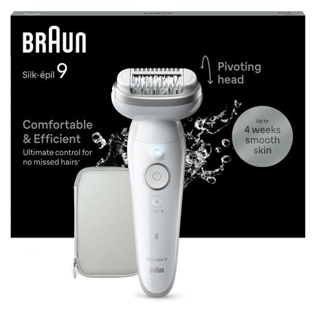 Épilateur - BRAUN - Silk-épil 9-011 3D - Sans fil - 2 modes - Blanc