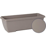 Jardiniere - GARDEN ID Teramo - Taupe 60 cm - SoliditÈ - RÈserve d'eau intÈgrÈe - RecyclÈ & 100% recyclable - Volume pour plantes