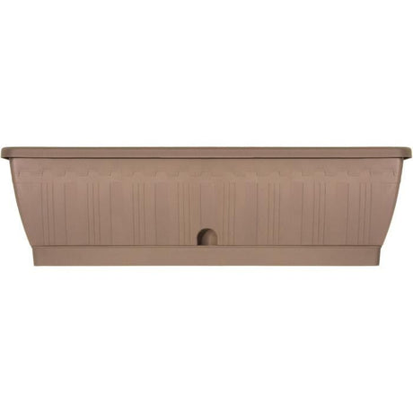 Jardiniere - GARDEN ID Terraflor - Taupe 60 cm - Solidité - Réserve d'eau - Recyclé & 100% recyclable - Volume pour plantes.