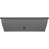 Jardiniere - GARDEN ID Terraflor - Anthracite 60cm - Solidité - Réserve d'eau - Recyclé & 100% recyclable - Volume pour plantes.