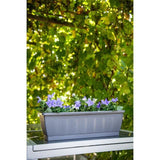 Jardiniere - GARDEN ID Terraflor - Anthracite 60cm - SoliditÈ - RÈserve d'eau - RecyclÈ & 100% recyclable - Volume pour plantes.