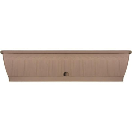 Jardiniere - GARDEN ID Terraflor - Taupe 80 cm - Solidité - Réserve d'eau - Recyclé & 100% recyclable - Volume pour plantes.