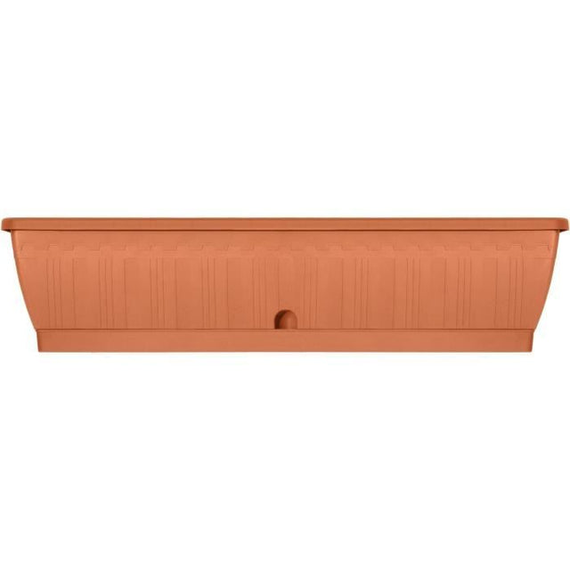 Jardiniere - GARDEN ID Terraflor - Terra 80 cm - Solidité - Réserve d'eau - Recyclé & 100% recyclable - Volume pour plantes.