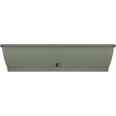 Jardiniere - GARDEN ID Terraflor - Vert de gris 80 cm - Solidité - Réserve d'eau - Recyclé & 100% recyclable - Volume pour plantes.