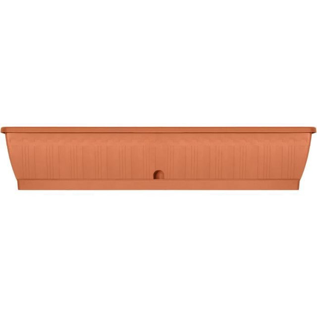Jardiniere - GARDEN ID Terraflor - Terra 100 cm - Solidité - Réserve d'eau - Recyclé & 100% recyclable - Volume pour plantes.