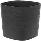 Pot avec rÈserve d'eau - GARDEN ID Respect - Noir-Anth 25 x 25 cm - 100% dÈchets mÈnagers - 100% recyclable - Surface structurÈe.