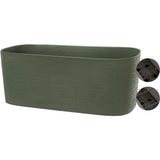 Jardiniere XL a rÈserve d'eau - GARDEN ID Respect - Vert de gris 80 x 38 cm - 100% dÈchets mÈnagers - 100% recyclable