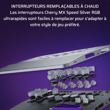 Manette de combat sans levier - Xbox - Victrix Pro KO Leverless Fight Stick - Gris