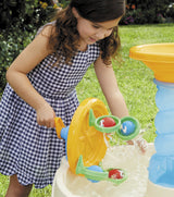 Table de Jeux d'Eau Bleue - LITTLE TIKES - Table d'Eau Spirale - PVC - Roues hydrauliques
