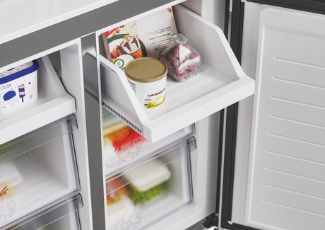 Réfrigérateur multi-portes - CANDY CFQQ5T817EPS - 467L (311L + 156L) - No Frost - Classe E - Silver