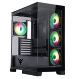 Boitier Moyen Tour ATX iTek Showbui 45 RGB avec panneaux vitrés (Noir)